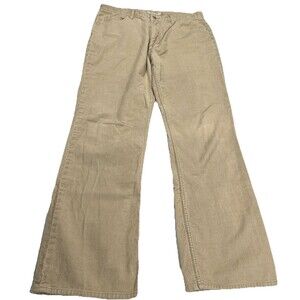 J. Crew Corduroy Pants Mens Actual Size 34x31 Beige Chino Pockets Cotton